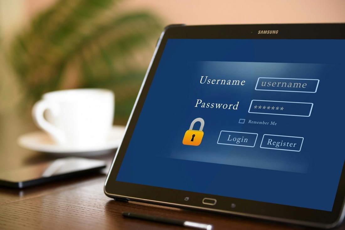 login page